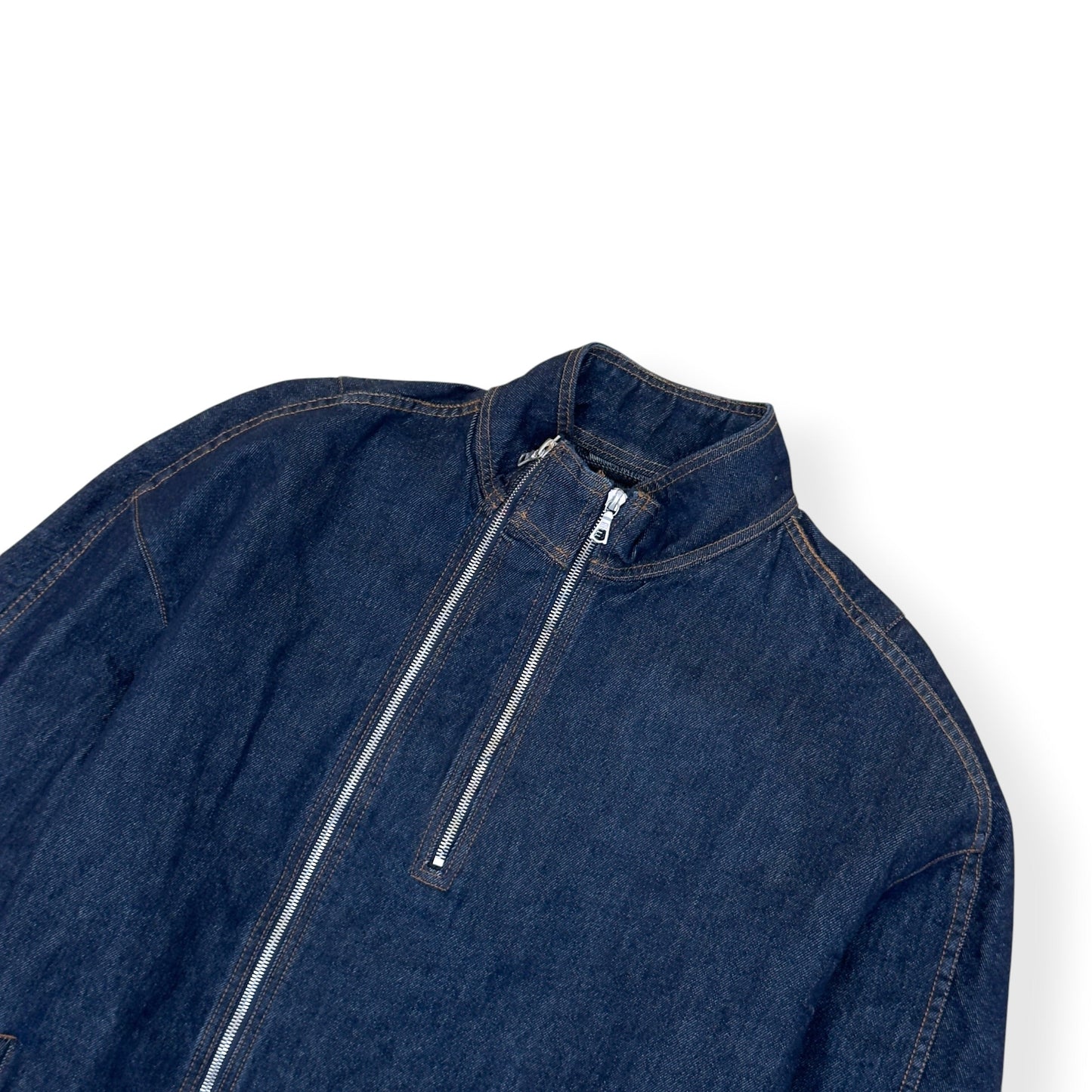 DRIES VAN NOTEN DENIM ZIP JACKET INDIGO XL | XL, Indigo