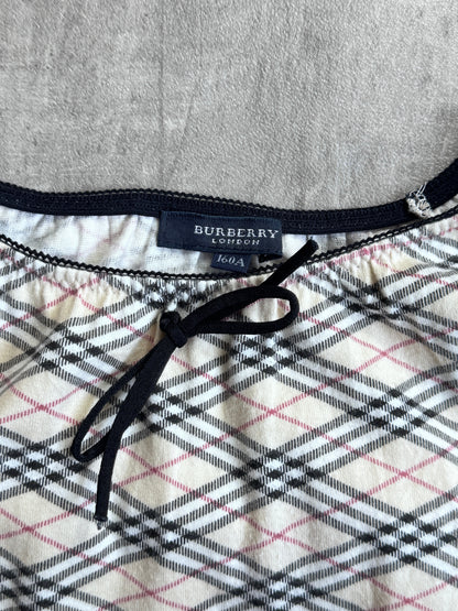Burberry Bow Nova Check Baby Tee