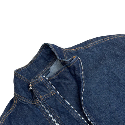 DRIES VAN NOTEN DENIM ZIP JACKET INDIGO XL | XL, Indigo