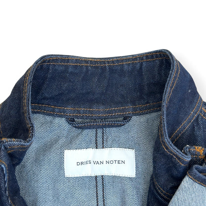 DRIES VAN NOTEN DENIM ZIP JACKET INDIGO XL | XL, Indigo