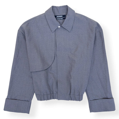 JACQUEMUS LES SCULPTURES CROPPED JACKET GREY 54 / XXL | XXL, Grey
