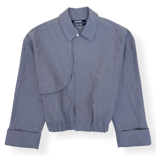 JACQUEMUS LES SCULPTURES CROPPED JACKET GREY 54 / XXL | XXL, Grey