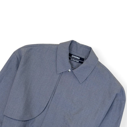 JACQUEMUS LES SCULPTURES CROPPED JACKET GREY 54 / XXL | XXL, Grey