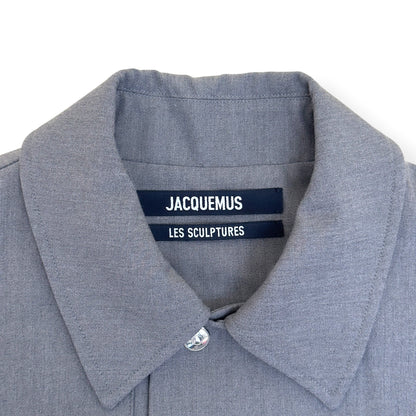 JACQUEMUS LES SCULPTURES CROPPED JACKET GREY 54 / XXL | XXL, Grey
