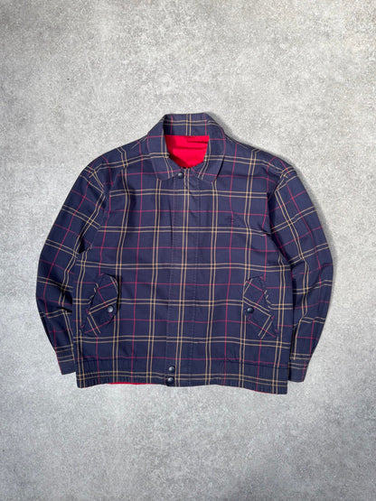 Pierre Balmain Reversible Multicolour Plaid Harrington Jacket
