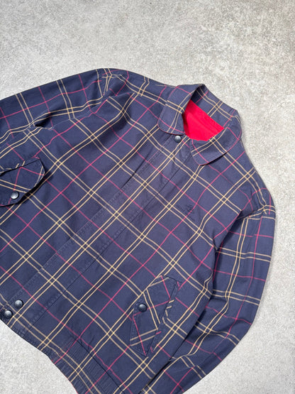 Pierre Balmain Reversible Multicolour Plaid Harrington Jacket