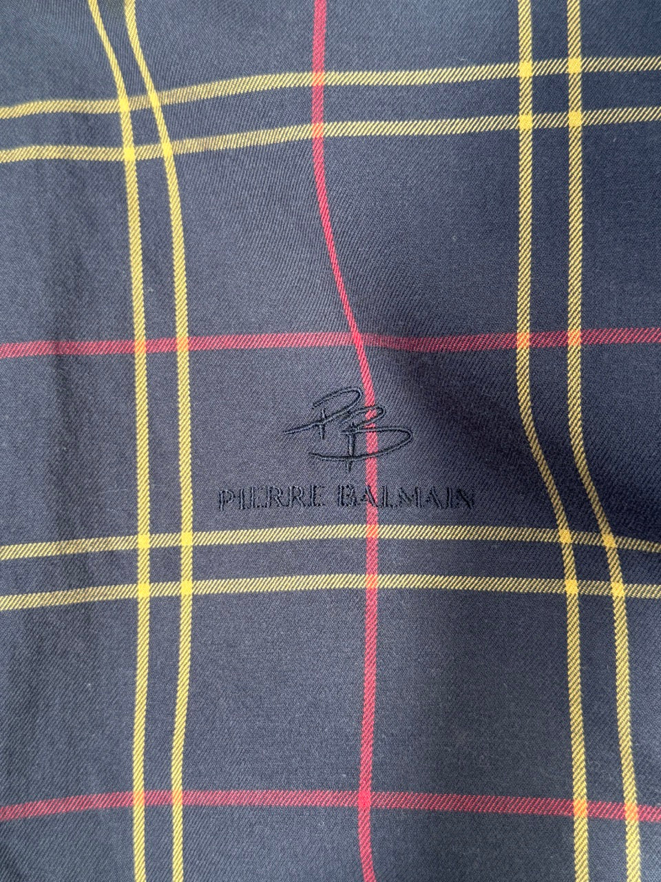 Pierre Balmain Reversible Multicolour Plaid Harrington Jacket