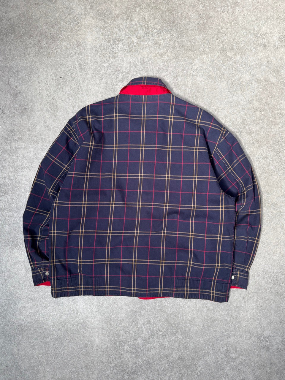 Pierre Balmain Reversible Multicolour Plaid Harrington Jacket