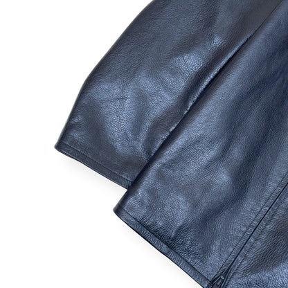 FEAR OF GOD ETERNAL LEATHER ZIP JACKET BLACK XL | XL, Black