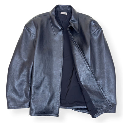 FEAR OF GOD ETERNAL LEATHER ZIP JACKET BLACK XL | XL, Black