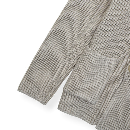 THOM SWEENEY COTTON SHAWL COLLAR CARDIGAN ECRU 50 / M | Medium, Ecru