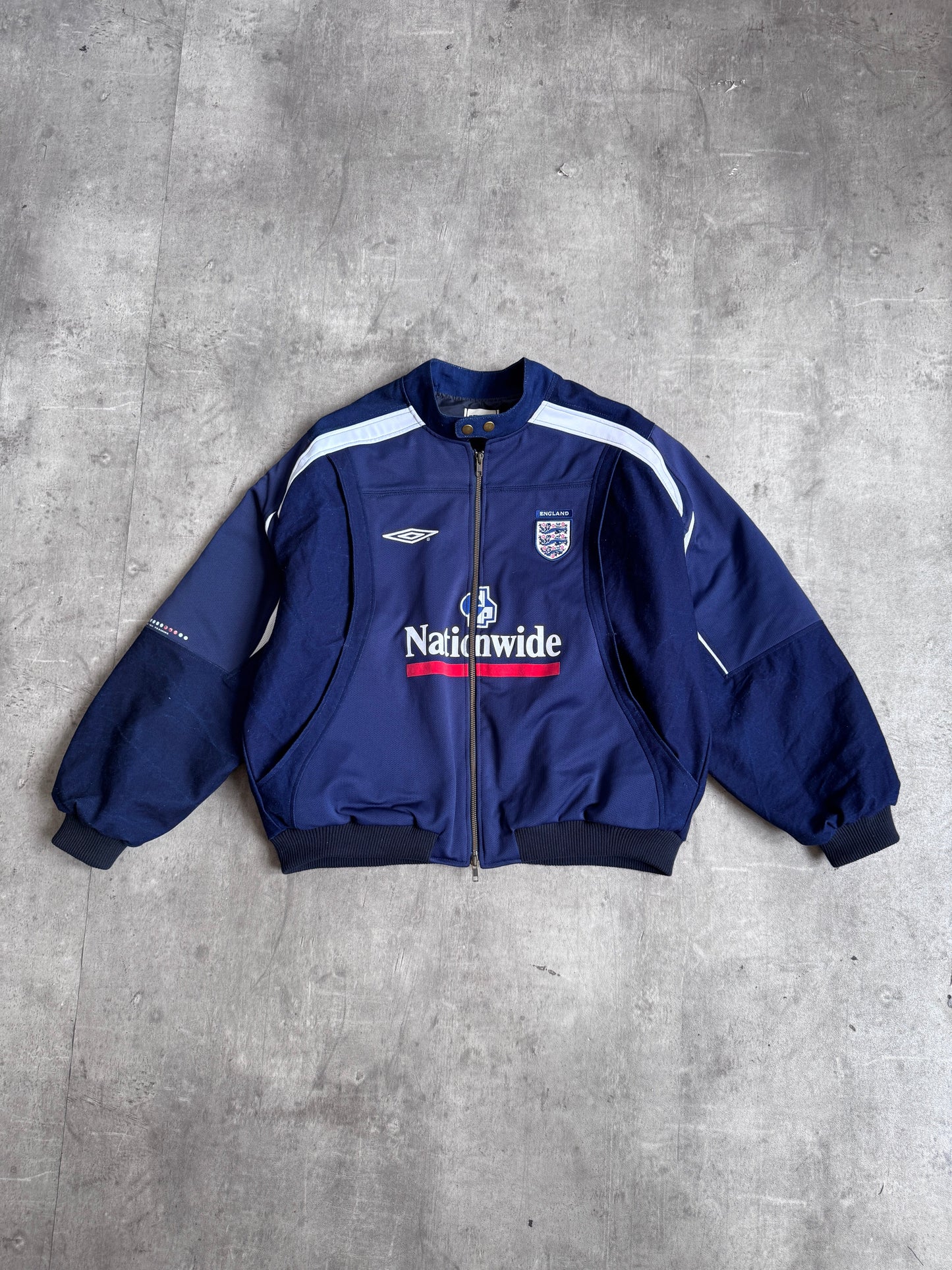 VT Rework: England x Umbro Structured Denim Blouson | Medium, Multicoloured
