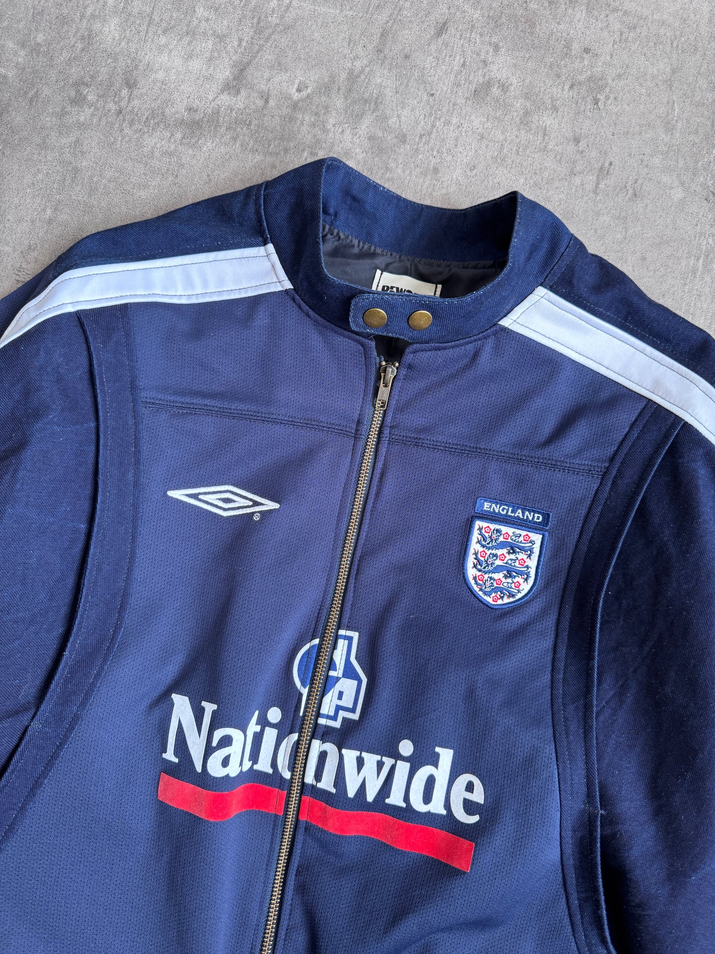 VT Rework: England x Umbro Structured Denim Blouson | Medium, Multicoloured