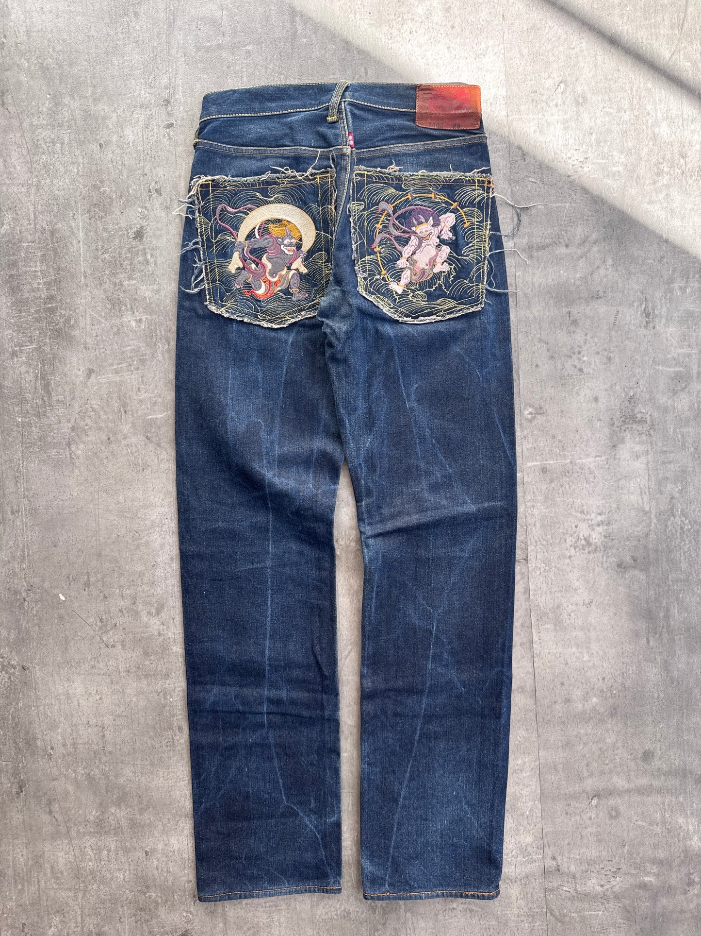 RMC Monster Embroidered Dark Wash Jeans