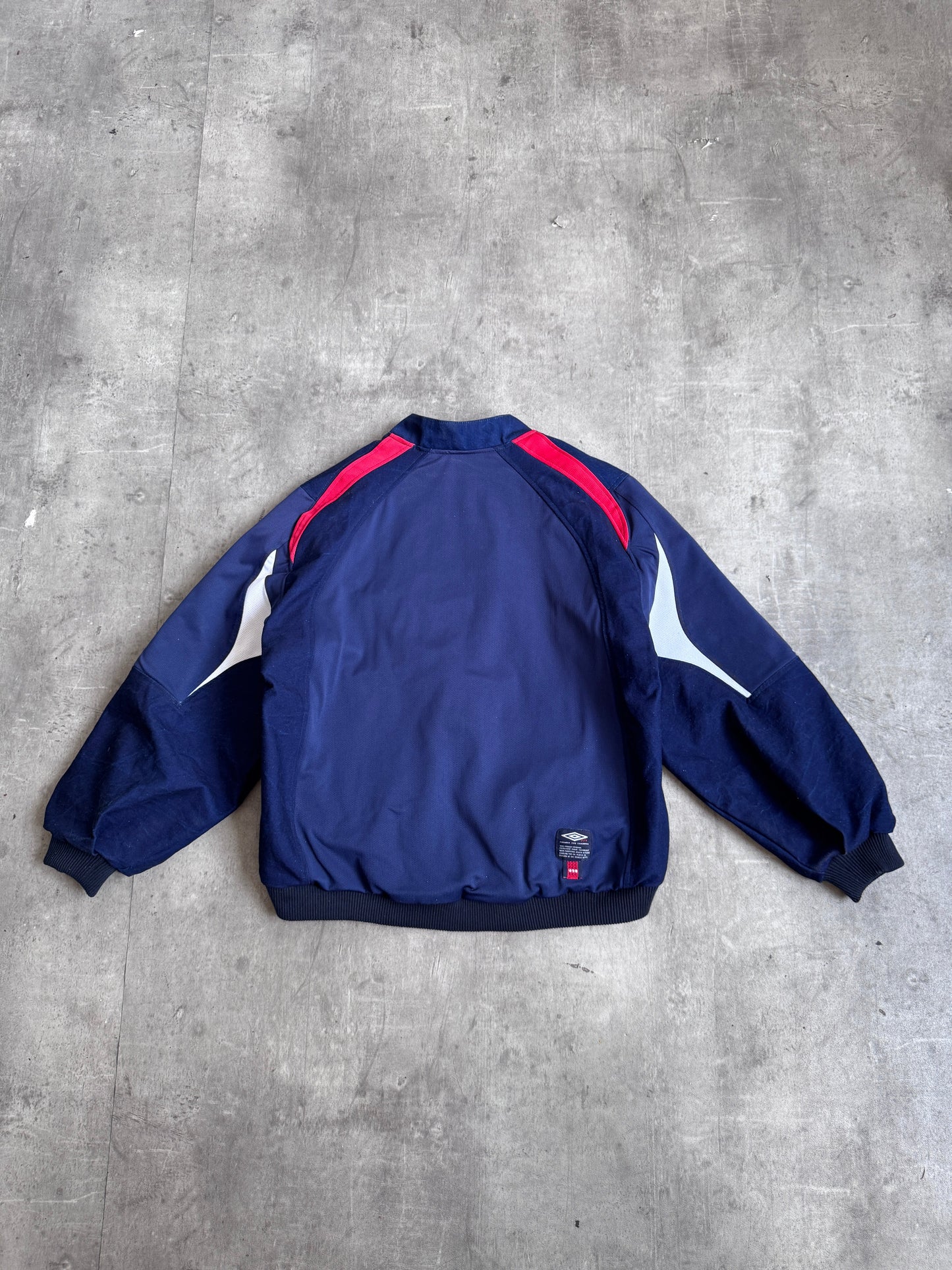 VT Rework: England x Umbro Structured Denim Blouson | Medium, Multicoloured