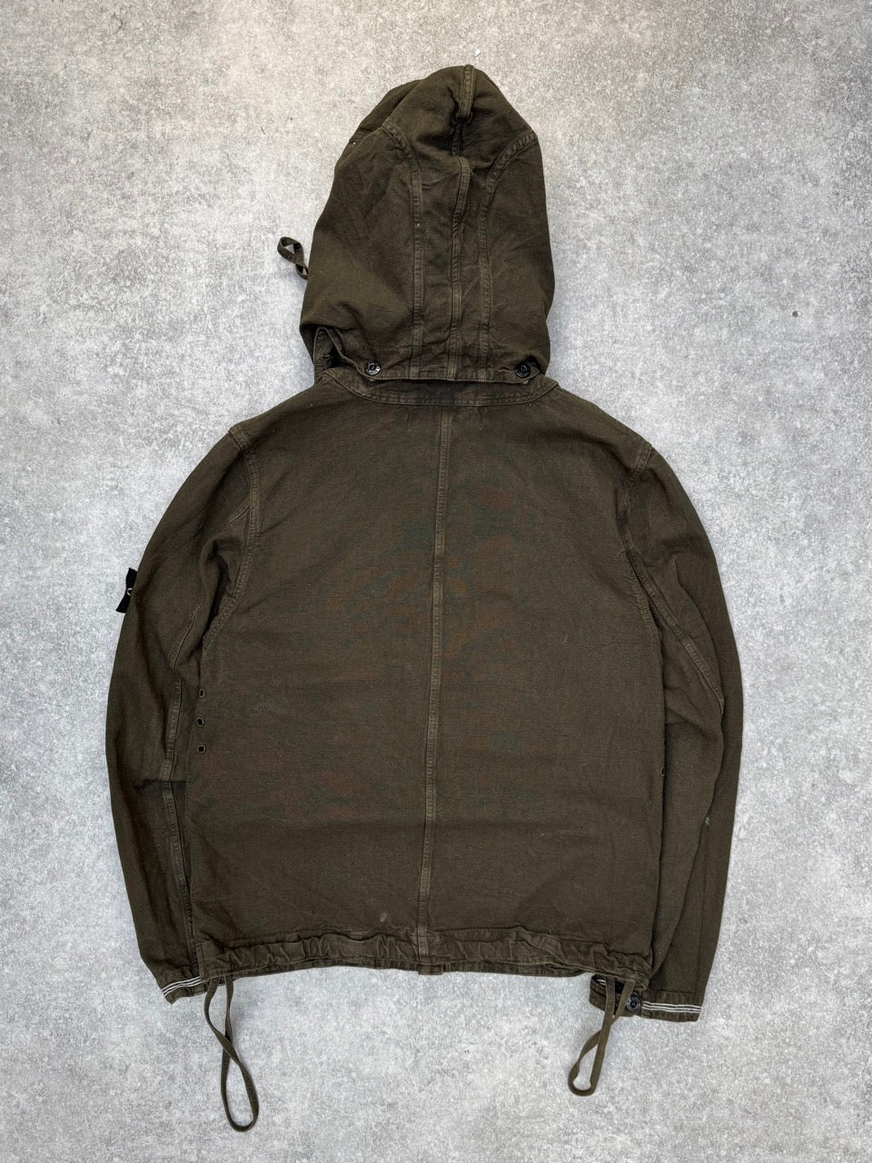 S/S 2003 Stone Island Compact Khaki Hooded Jacket