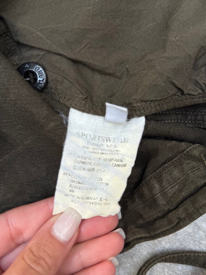 S/S 2003 Stone Island Compact Khaki Hooded Jacket