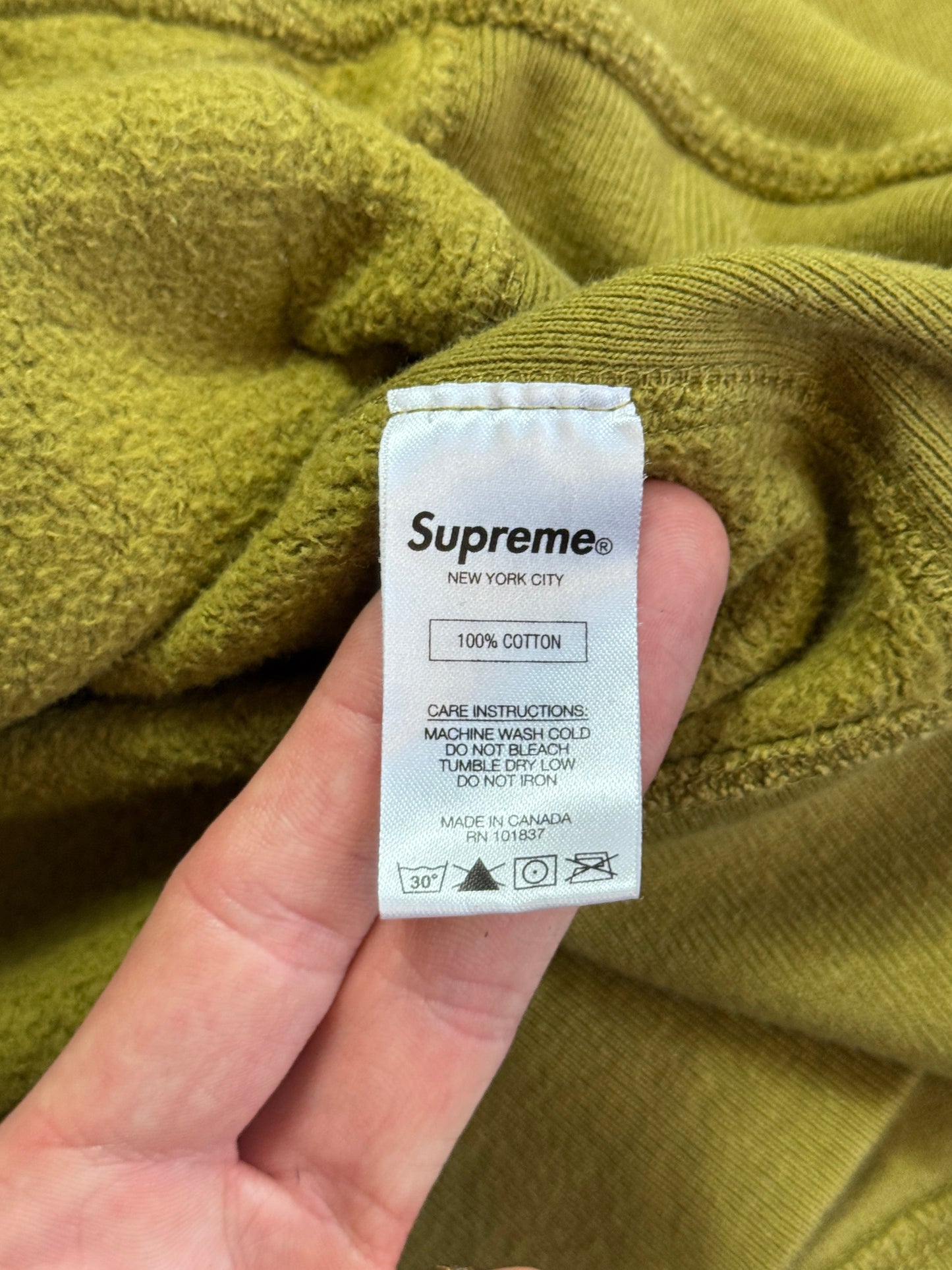 Supreme Moss Multi Classic Logo Cotton Hoodie
