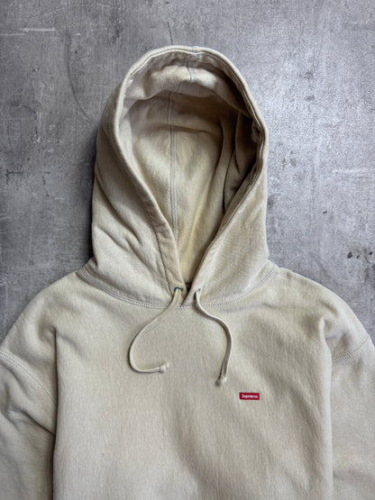 Supreme Beige Small Box Cotton Hoodie
