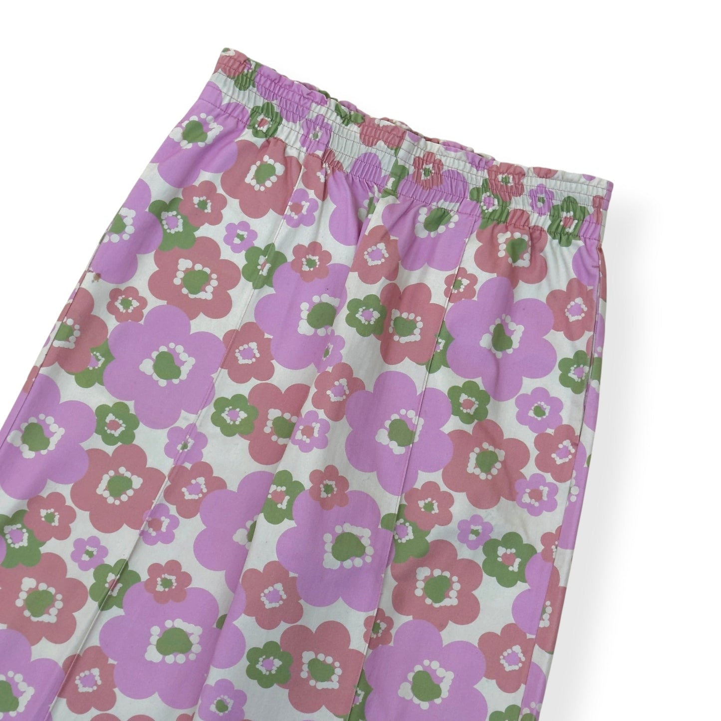 ACNE STUDIOS FLORAL PRINT WIDE LEG TROUSERS PINK M | Medium, Pink