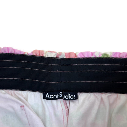 ACNE STUDIOS FLORAL PRINT WIDE LEG TROUSERS PINK M | Medium, Pink