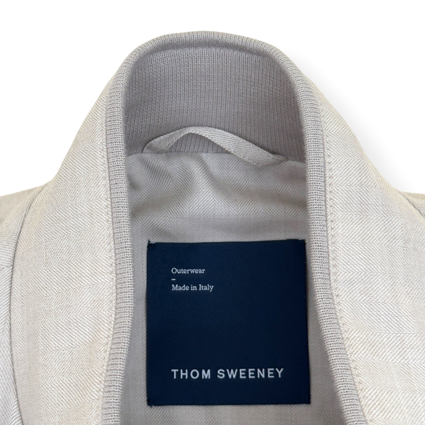 THOM SWEENEY WOOL ZIP-UP GILET STONE 50 / M | Medium, Stone