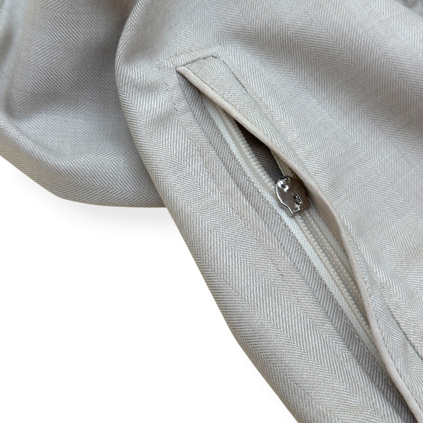 THOM SWEENEY WOOL ZIP-UP GILET STONE 50 / M | Medium, Stone