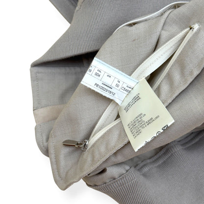 THOM SWEENEY WOOL ZIP-UP GILET STONE 50 / M | Medium, Stone
