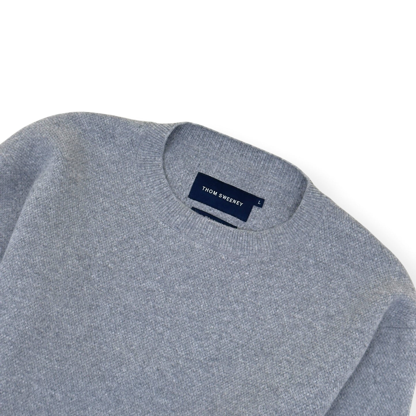 THOM SWEENEY WOOL CREWNECK SWEATER GREY L | Large, Grey