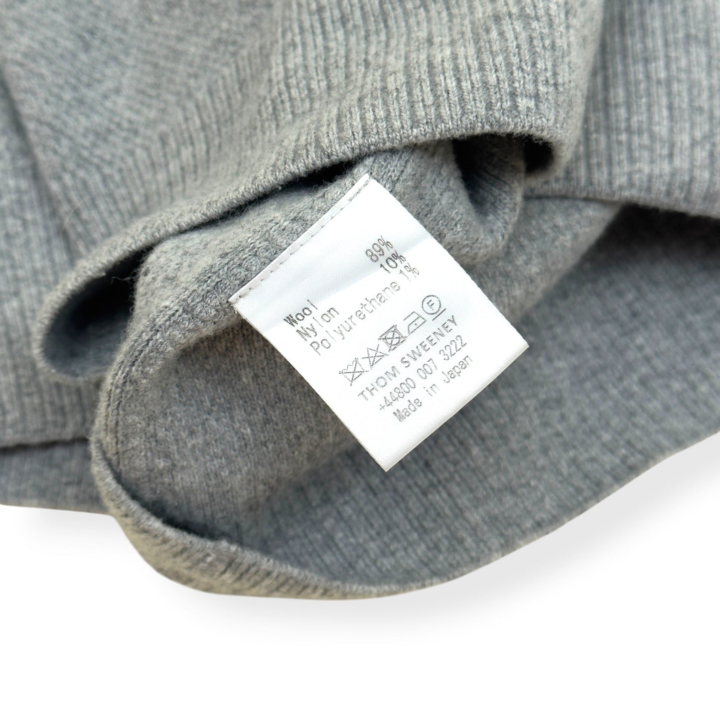 THOM SWEENEY WOOL CREWNECK SWEATER GREY L | Large, Grey