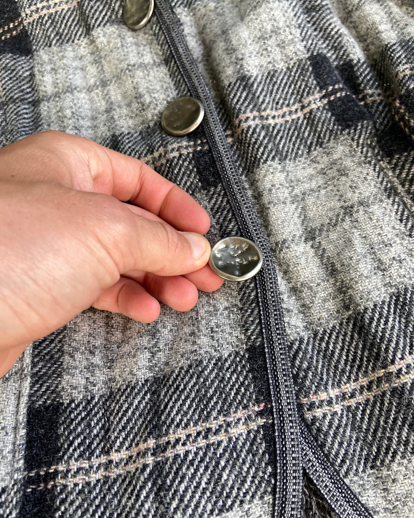 MARITHE FRANCOIS GIRBAUD MFG PLAID CHECK BLAZER - M