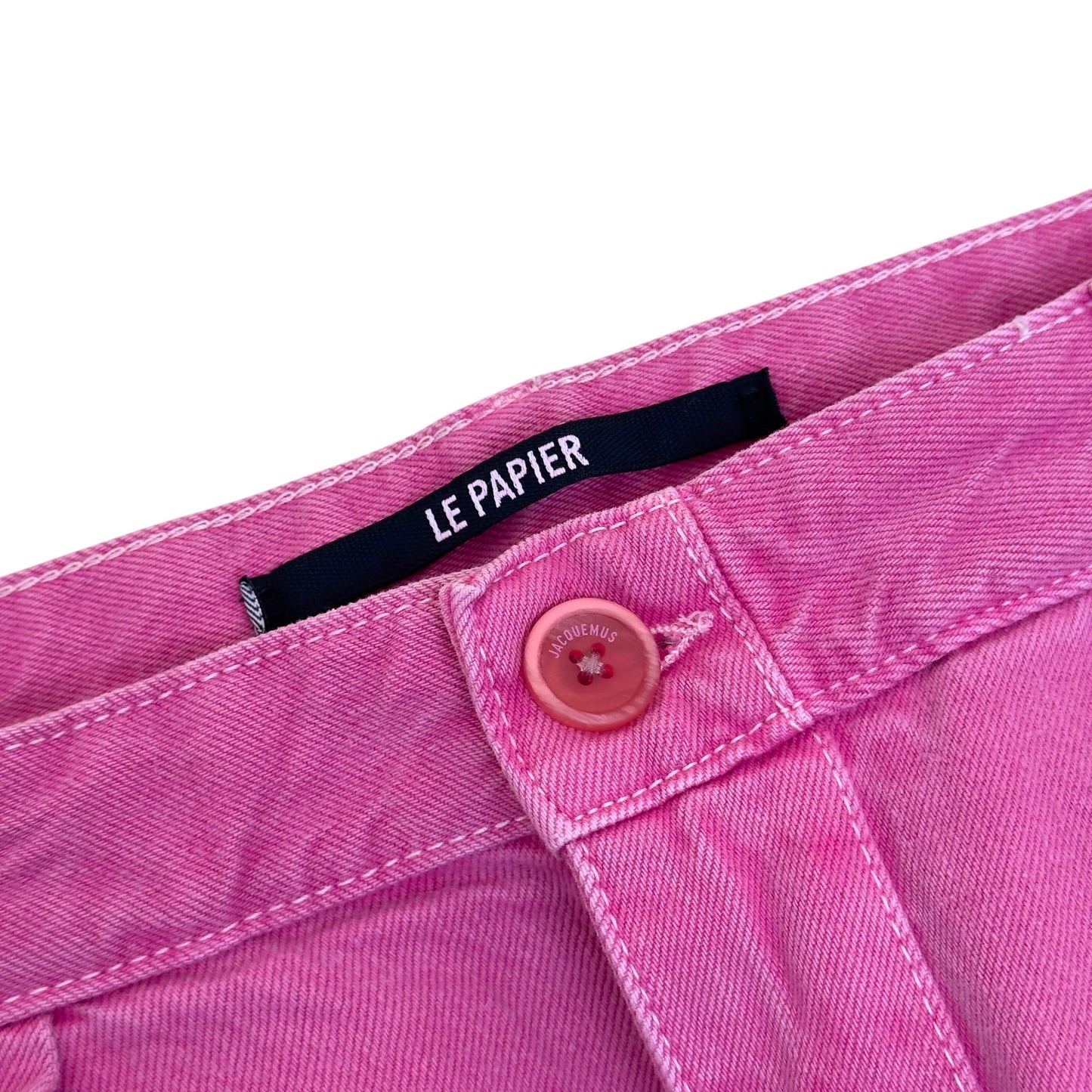 JACQUEMUS LE CARGO PAPIER TROUSERS PINK 32 / M | Medium, Pink
