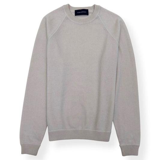 THOM SWEENEY CASHMERE CREWNECK SWEATER ECRU M | Medium, Ecru