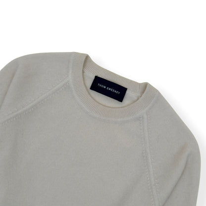THOM SWEENEY CASHMERE CREWNECK SWEATER ECRU M | Medium, Ecru
