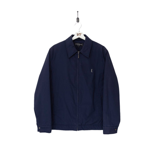 Yves Saint Laurent Navy Quilted Jacket