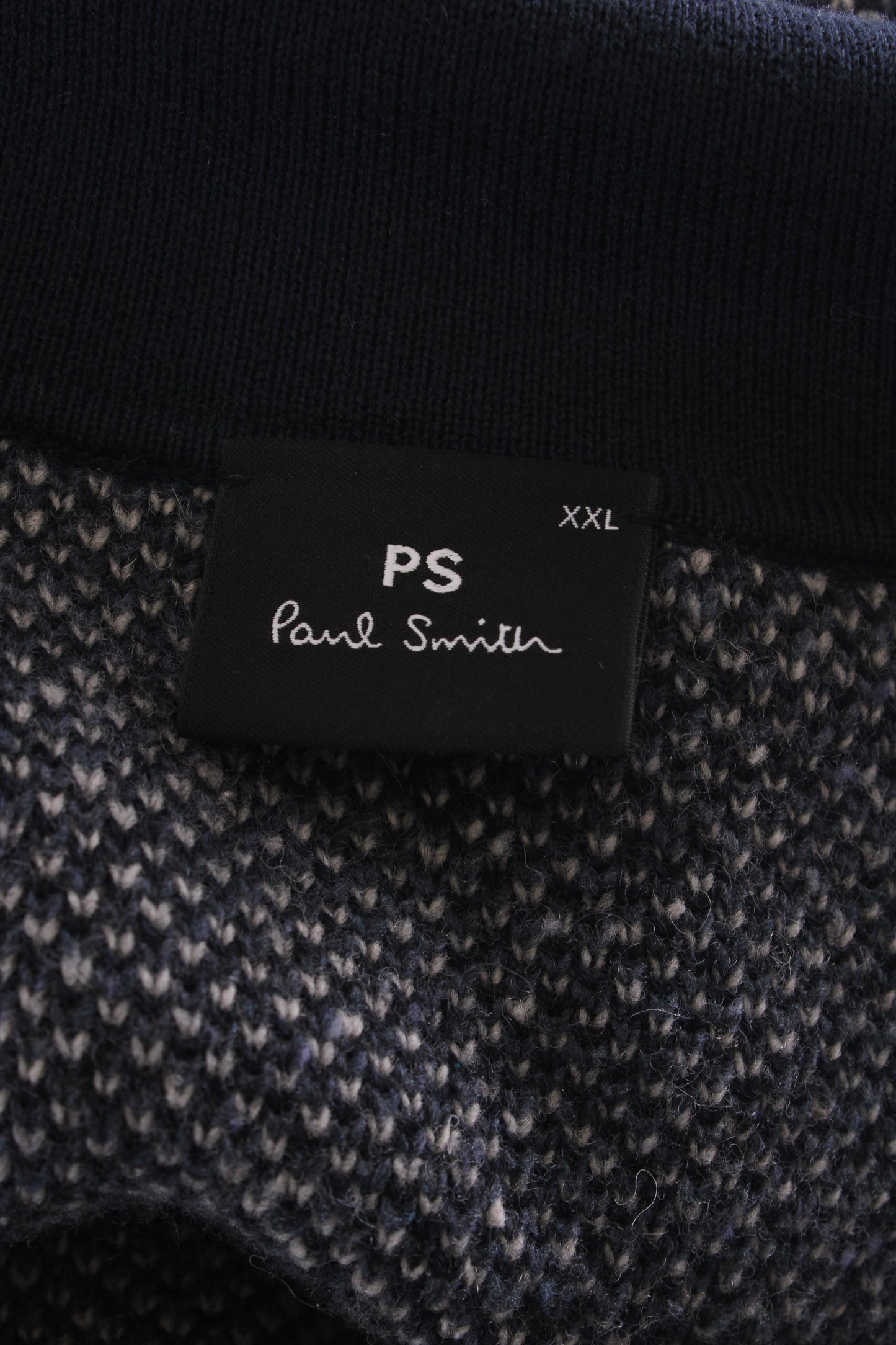 PS Paul Smith Patchwork Zip Cardigan Navy/ Grey XXL | XXL, Grey