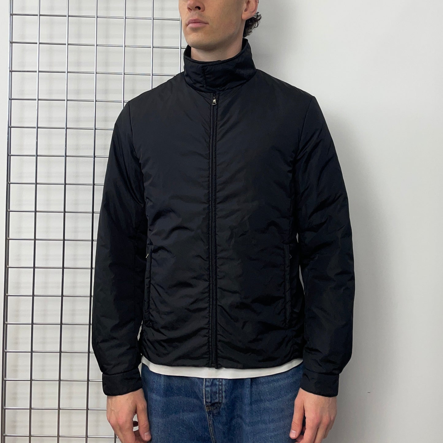 Prada Sport Black 2009 Padded Nylon Technical Jacket | Large, Black