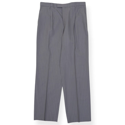 BOSS CRUSHER PINSTRIPE STRAIGHT LEG TROUSERS GREY 52 / XL | XL, Grey