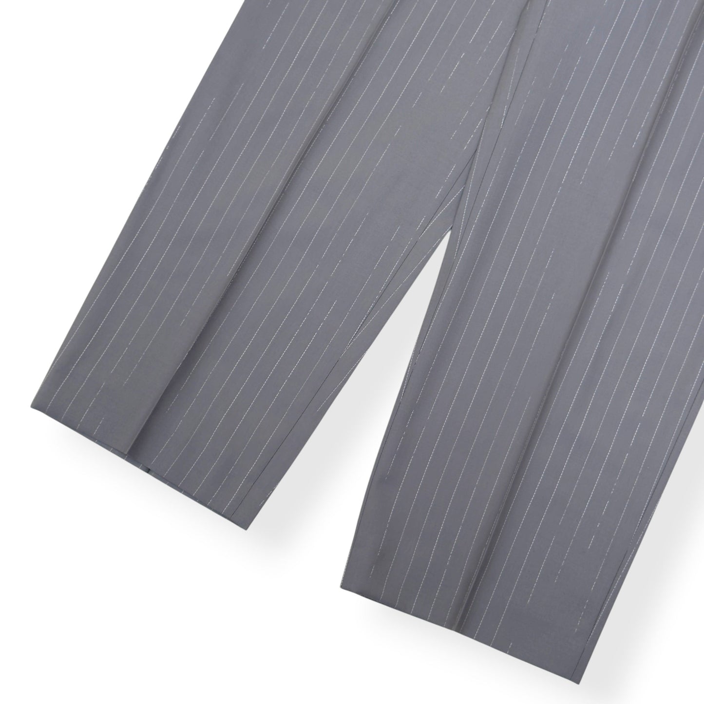 BOSS CRUSHER PINSTRIPE STRAIGHT LEG TROUSERS GREY 52 / XL | XL, Grey