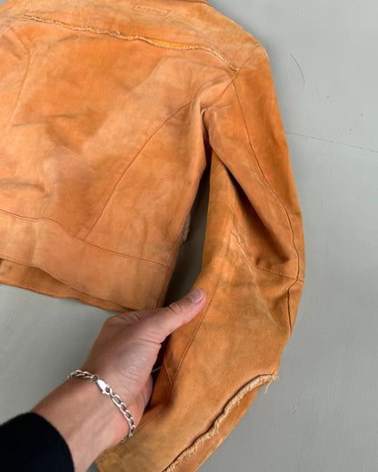 MARLBORO CLASSIC 1980'S SUEDE LEATHER JACKET - M | Medium, Orange