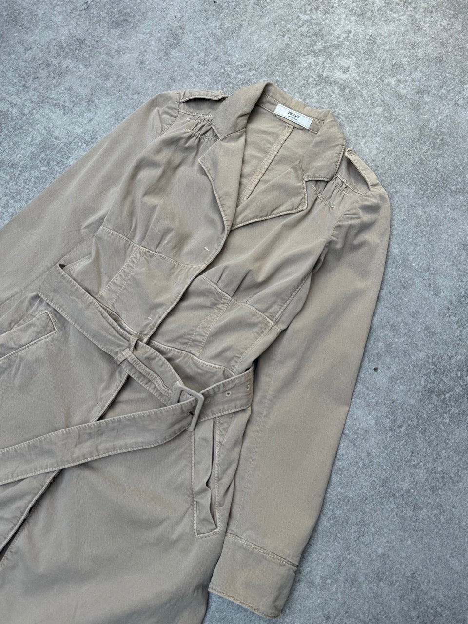 2008 Prada Belted Beige Trench