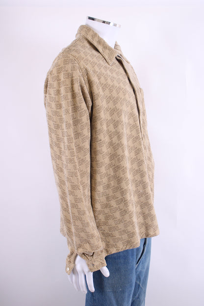 ERL Logo Print Shirt Beige XL | O/S, Beige