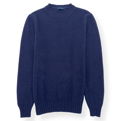 THOM SWEENEY CASHMERE CREWNECK SWEATER NAVY M | Medium, Navy