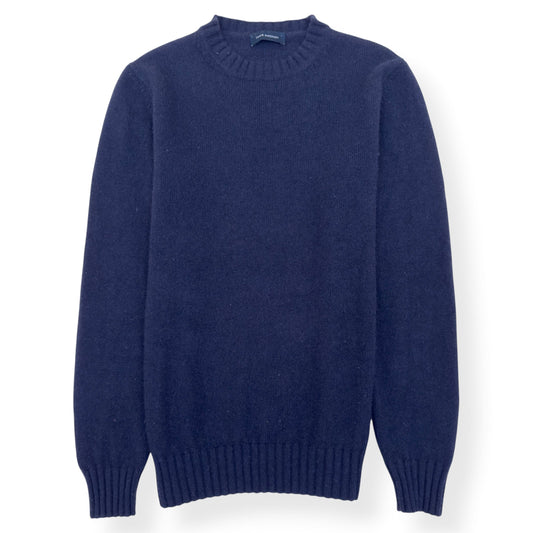 THOM SWEENEY CASHMERE CREWNECK SWEATER NAVY M | Medium, Navy