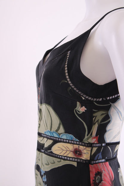 Gucci S/S Kris Knight Floral Dress Black/ Khaki 10 | Default Title, Black