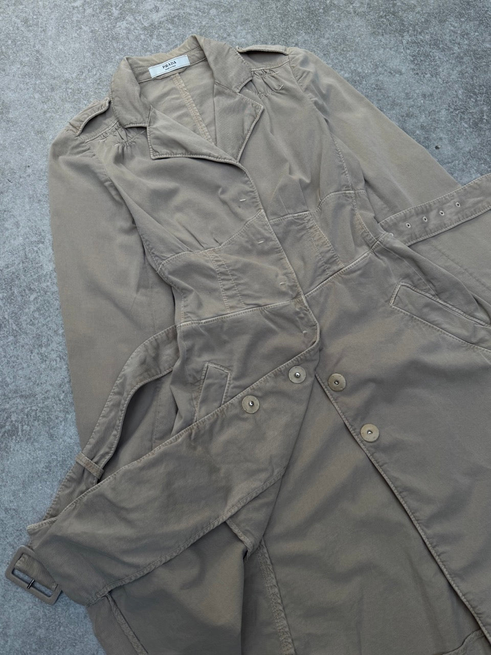 2008 Prada Belted Beige Trench