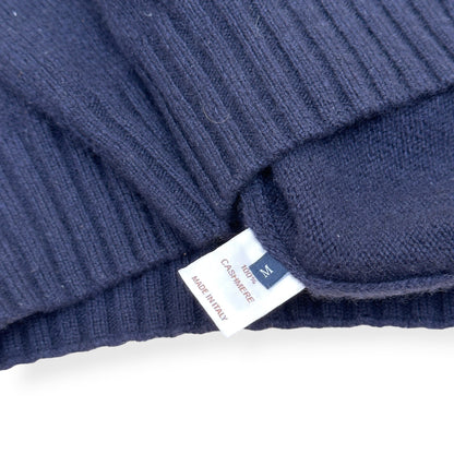 THOM SWEENEY CASHMERE CREWNECK SWEATER NAVY M | Medium, Navy