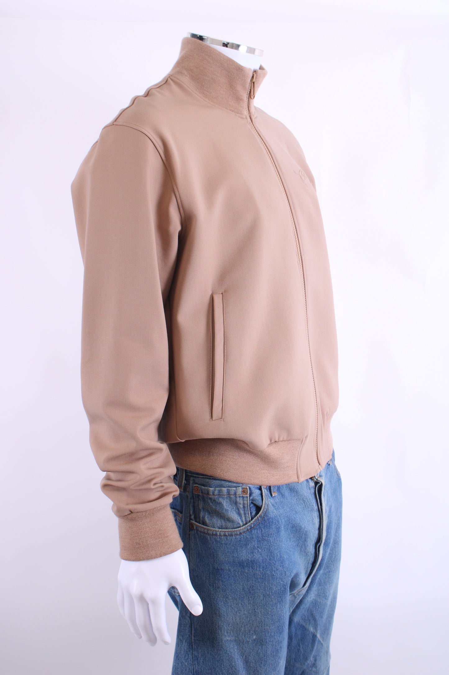 Off White Slogan Bomber Jacket Beige L | Large, Beige