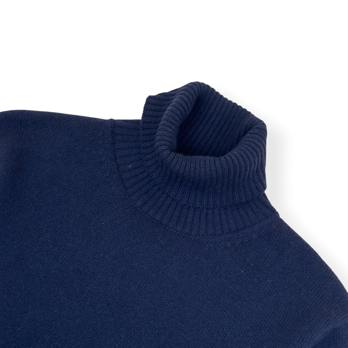 THOM SWEENEY CASHMERE ROLL NECK SWEATER NAVY M | Medium, Navy