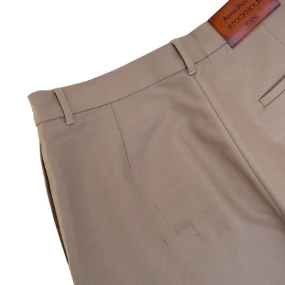 ACNE STUDIOS WIDE LEG TROUSERS BEIGE 50 / L | Large, Beige